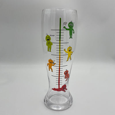 XXL Beer Glass Stages of Drinking